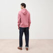 Sweat &agrave; capuche vieux rose homme