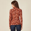 T-shirt manches longues camel femme
