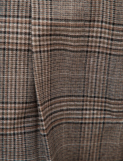 Bermuda large taille haute gris fonc&eacute; femme