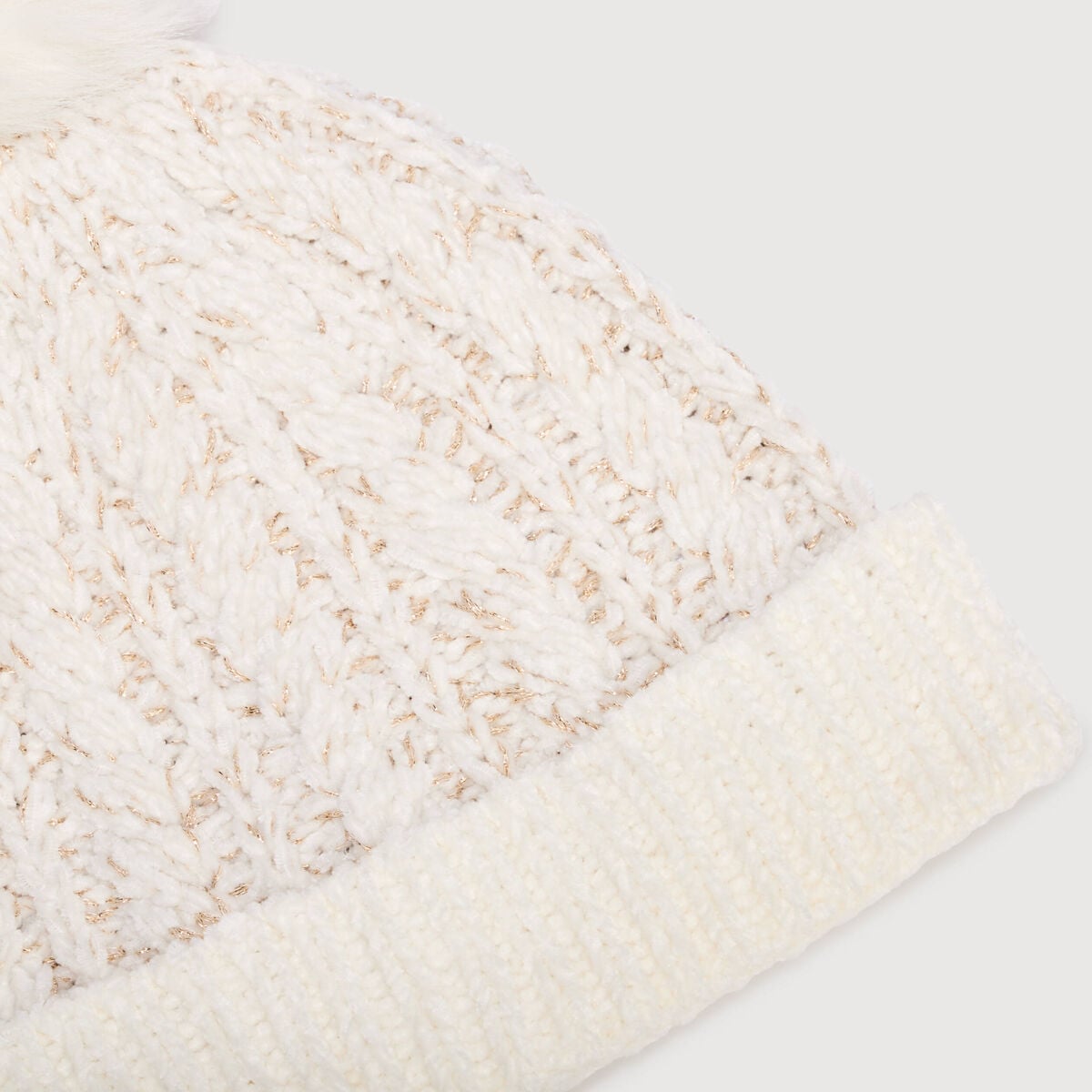 Bonnet ivoire femme