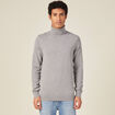 Pull manches longues gris foncé homme