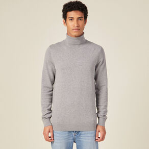 Pull manches longues gris foncé homme