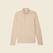 Polo manches longues sable homme