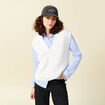 Pull éco-responsable ecru femme