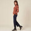 T-shirt manches longues camel femme