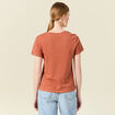 T-shirt manches courtes orange femme
