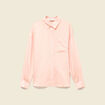 Chemise oversize manches longues fluides rose femme