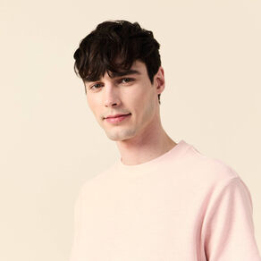T-shirt manches courtes rose clair homme