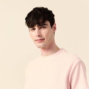 t shirt manches courtes rose clair homme T-shirt manches courtes rose clair homme