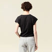 T-shirt manches courtes noir femme