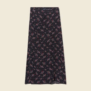 jupe longue evasee noir femme Jupe longue évasée noir femme