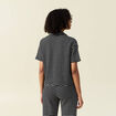Polo manches courtes noir femme
