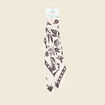 Foulard satin ecru femme