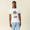 T-shirt manches courtes ecru homme
