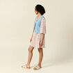 Veston sans manches en jean denim used femme