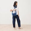 Jeans barrel taille standard denim stone femme