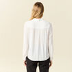 Chemise manches longues ecru femme