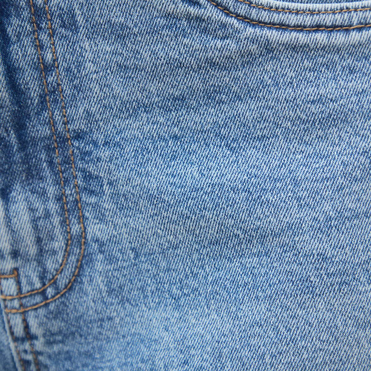 Short mom taille haute en jean denim used femme