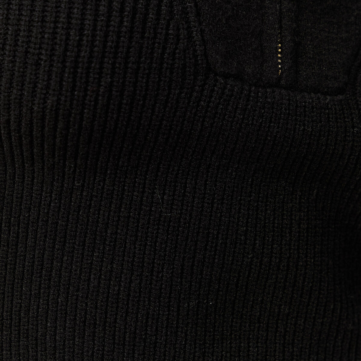 Pull col camionneur manches longues noir femme