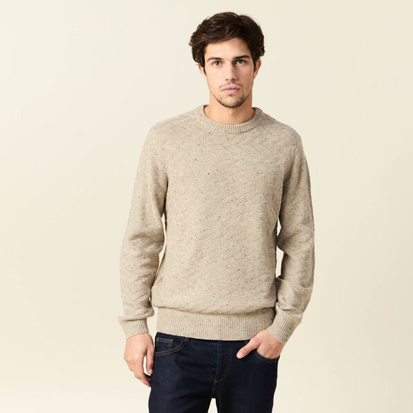 pull manches longues beige homme Pull manches longues beige homme