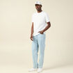 Jeans large charpentier denim bleach homme