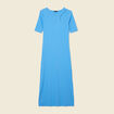 Robe longue bleu femme