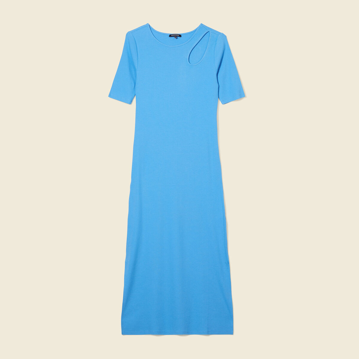 Robe longue bleu femme