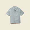Chemise boyfriend manches courtes vert clair homme