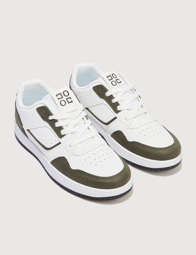 Basket vert kaki homme