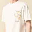T-shirt manches courtes ecru homme