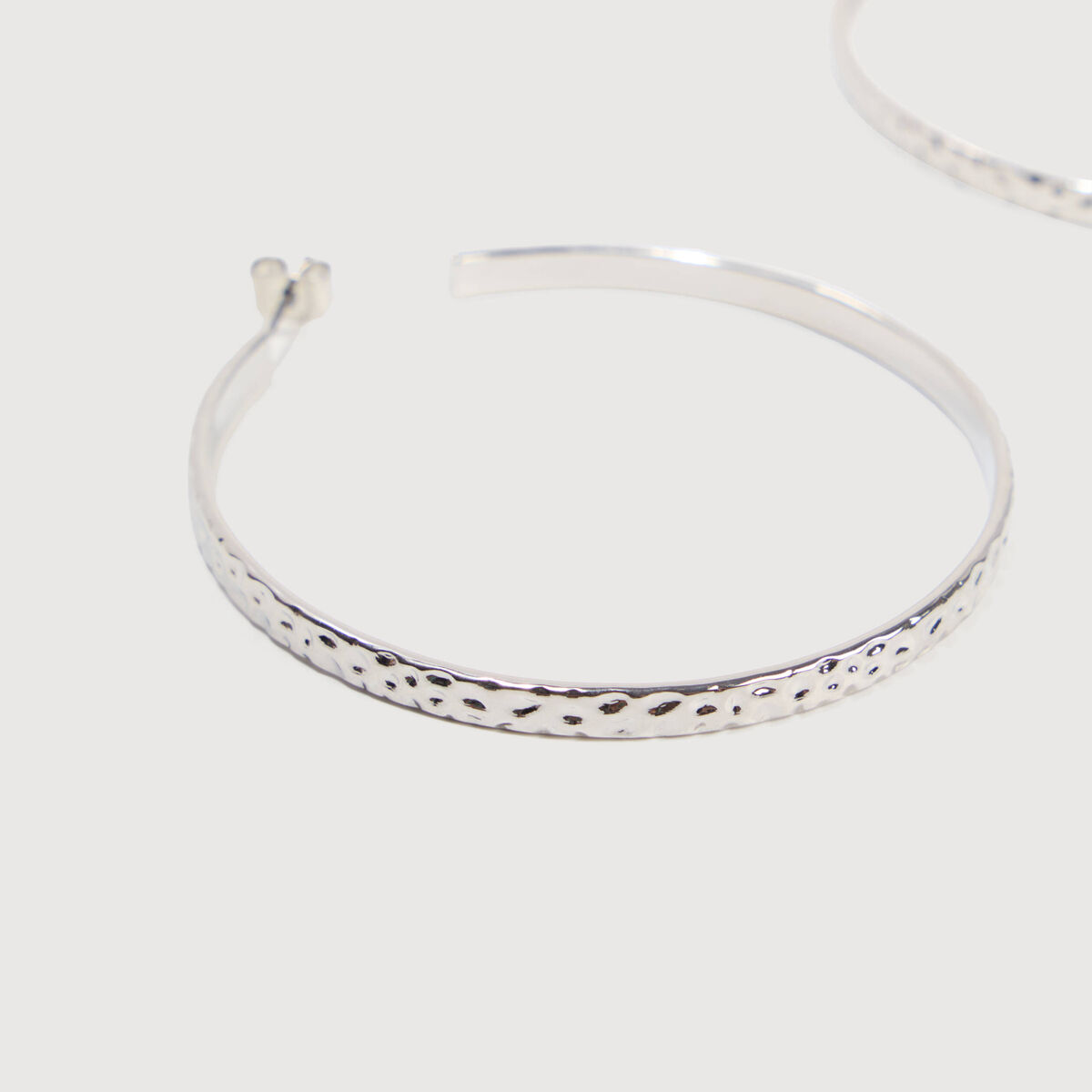 Cr&eacute;oles couleur argent femme