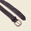 Ceinture embossée noir femme