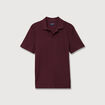 Polo manches courtes prune homme