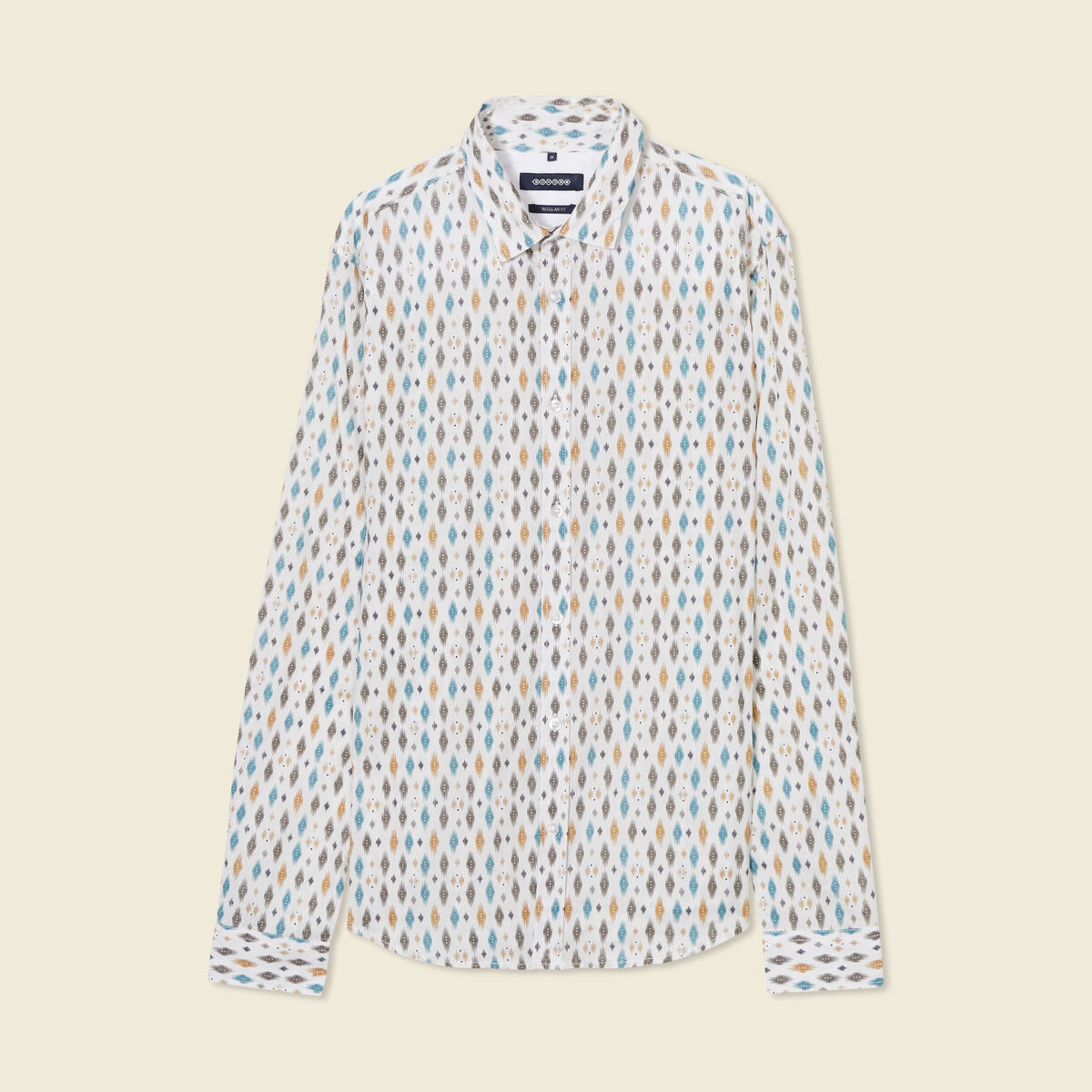 Chemise manches longues blanc homme