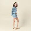 Surchemise en jean denim used femme
