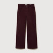 Jeans flare taille standard bordeaux femme