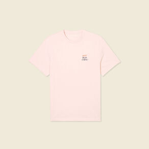 T-shirt manches courtes rose clair homme