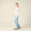 Pull éco-responsable ecru femme