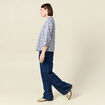 Blouse manches 3/4 blanc femme