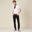 Jeans slim éco-respnsable denim noir homme