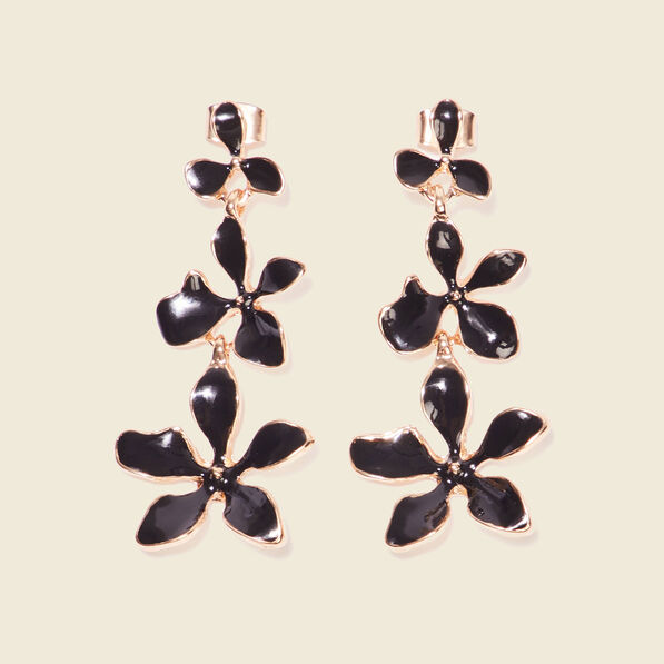 boucles doreilles pendantes noir femme Boucles d'oreilles pendantes noir femme