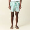 Short de bain vert homme