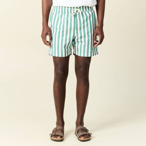 Short de bain vert homme
