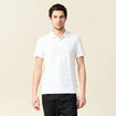 Polo manches courtes blanc homme