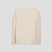 Veste droite boutonn&eacute;e creme femme