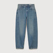 Jeans barrel taille standard bleu femme