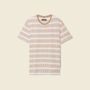 T-shirt manches courtes beige homme