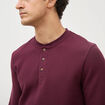 T-shirt manches longues prune homme