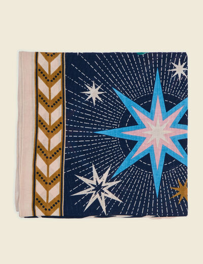 Foulard bleu marine femme