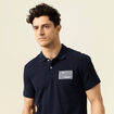 Polo manches courtes bleu marine homme